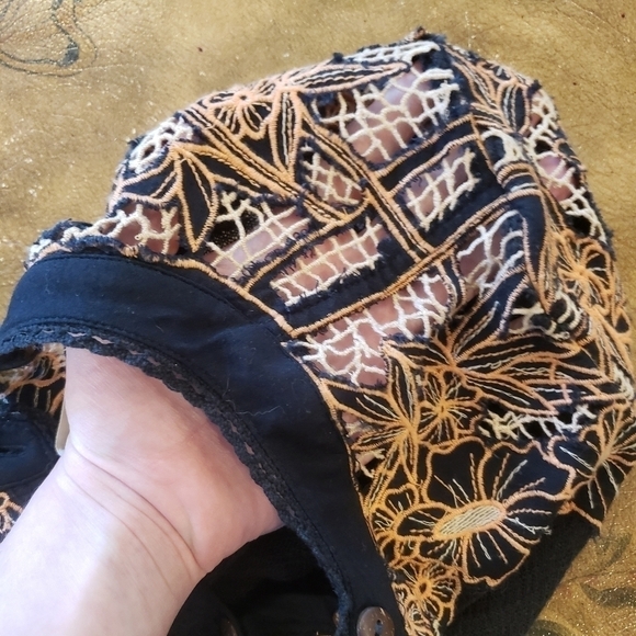 Free People Easy Breezy  Boho Henley Long Sleeve Button Shirt Size XS - Picture 15 of 16